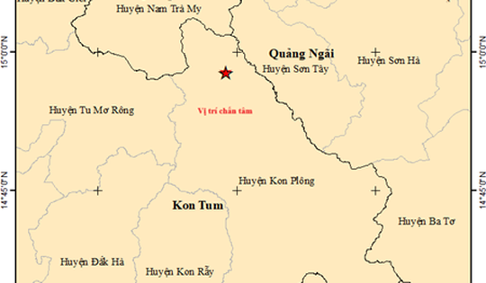 Động đất liên tiếp ở Kon Tum, trận mạnh nhất đến 4.0 độ