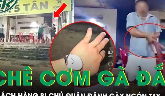 Phàn nàn cơm gà đắt, khách hàng bị chủ quán cầm ghế đánh gãy ngón tay
