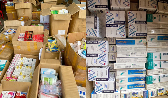 Phát hiện 2 cơ sở kinh doanh thuốc trái phép có hàng ngàn sản phẩm không rõ nguồn gốc xuất xứ