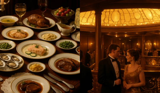 Khi AI tái hiện chân thực đêm tiệc cuối cùng trên tàu Titanic: Sự xa hoa tột cùng che mờ mọi hiểm họa