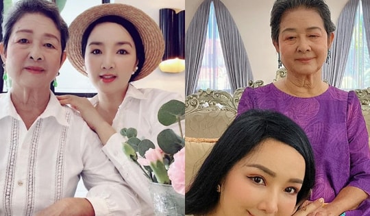 Mẹ ruột Hoa hậu Giáng My: Người đẹp nức danh Nhạc viện Hà Nội một thời, tuổi U90 vẫn sang chảnh