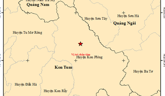 Kon Tum động đất liên tiếp, mỗi ngày 5-6 trận
