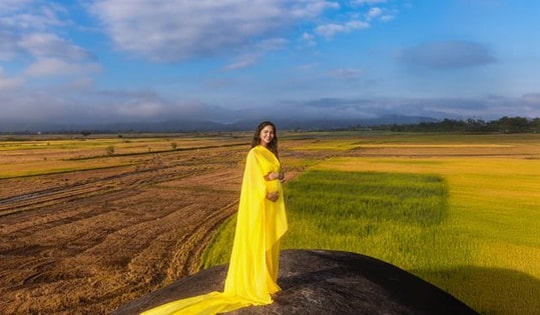 H'Hen Niê hạnh phúc khoe bụng bầu bên ông xã