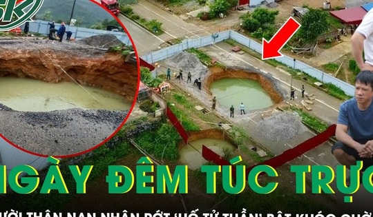 Người thân nạn nhân rơi xuống ‘hố tử thần’ ngày đêm túc trực hiện trường, khắc khoải chờ tin