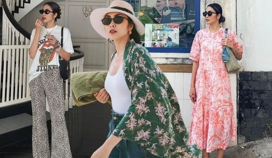 Mặc đồ họa tiết điệu nghệ như Tăng Thanh Hà: Vẻ ngoài rất nổi bật nhưng cũng đầy sang trọng