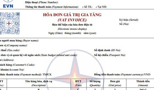 Áp dụng mẫu hoá đơn tiền điện mới từ ngày 1/6