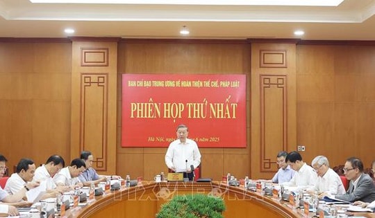Tổng Bí thư Tô Lâm: Công tác hoàn thiện thể chế pháp luật phải mở đường cho kiến tạo phát triển