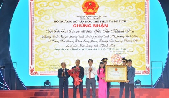 Tự hào vinh danh di sản văn hóa quốc gia Yến sào Khánh Hòa