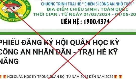 Công an TPHCM khuyến cáo lừa đảo thông qua học kì quân đội, công an…