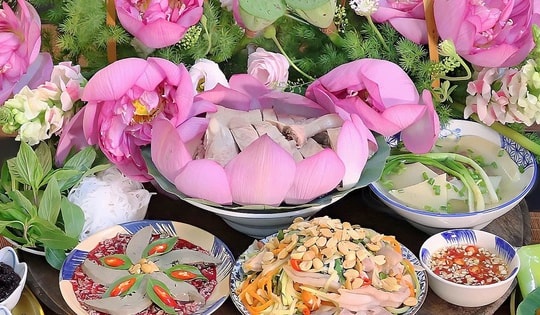 Mâm cỗ vịt cúng lễ của mẹ đảm Hà thành khiến bao người trầm trồ và tự hào về vẻ đẹp ẩm thực Việt