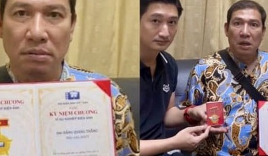 NSƯT Quang Thắng khiến dân mạng cười ngất vì biểu cảm 'hình sự' khi nhận giải