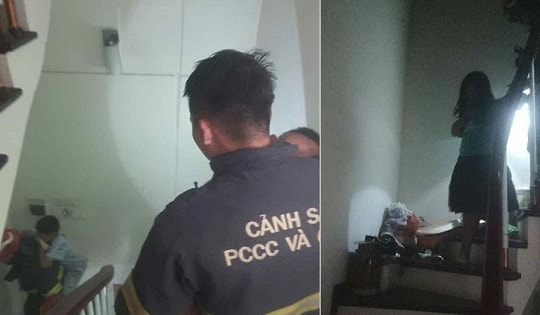 Hà Nội: Cháy nhà dân trong đêm ở phố Thái Hà, 7 người được giải cứu