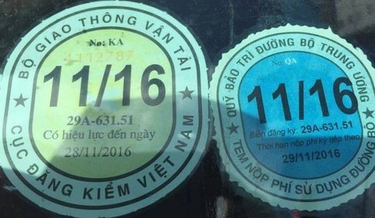 Đề xuất bãi bỏ tem nộp phí sử dụng đường bộ dán trên kính xe ôtô