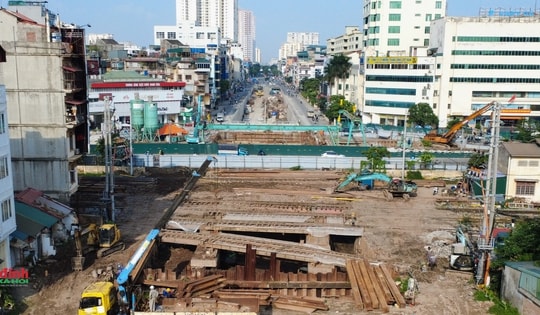 Hiện trạng hầm chui gần 800 tỷ đồng ở Hà Nội dự kiến thông xe trong năm 2025