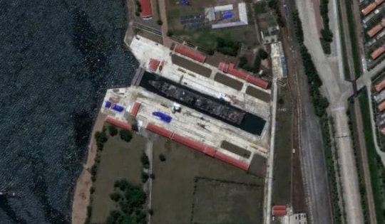 Tàu chiến Triều Tiên bị hư hỏng nặng sau sự cố hạ thủy