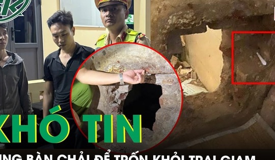 Khó tin: Hai phạm nhân dùng đầu nhọn bàn chải để đục tường trốn khỏi trại giam Thanh Xuân