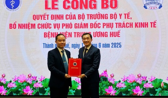Bổ nhiệm Phó Giám đốc Bệnh viện Trung ương Huế