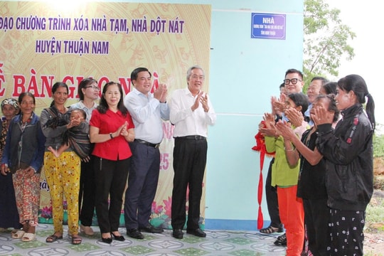Ninh Thuận vượt tiến độ xóa nhà tạm, nhà dột nát, hơn 2.000 hộ dân được an cư sớm