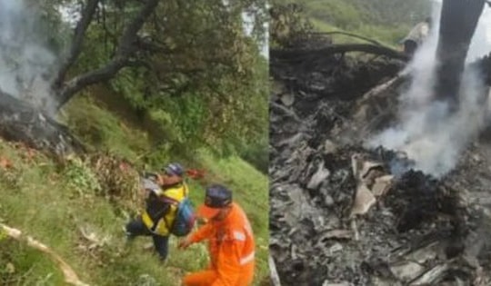 Rơi máy bay trực thăng tại Ấn Độ, 7 người có thể đã thiệt mạng