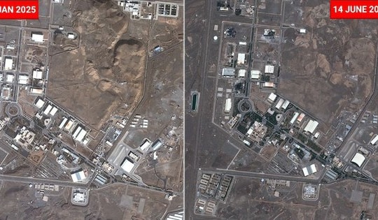 Ảnh vệ tinh hé lộ thiệt hại tại cơ sở hạt nhân Iran sau cuộc tấn công từ Israel