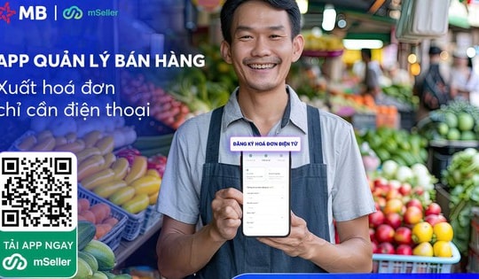 MB tặng miễn phí app quản lý bán hàng, xuất hóa đơn điện tử chỉ cần điện thoại