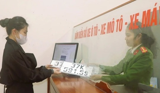 Thông tin về việc đăng ký, cấp biển số xe sau sáp nhập tỉnh