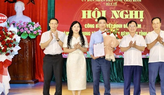 Phó giám đốc Sở Y tế Thái Bình được điều động làm Giám đốc Trung tâm Kiểm soát bệnh tật