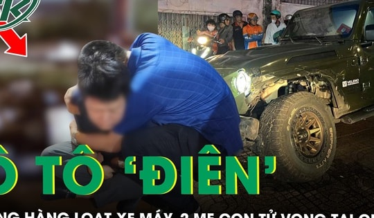 Ô tô ‘điên’ tông hàng loạt xe máy ở quận Bình Tân: Người đàn ông khóc ngất bên thi thể vợ và mẹ