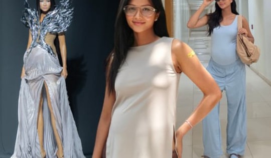 Thời trang bầu của H'Hen Niê gây tranh cãi