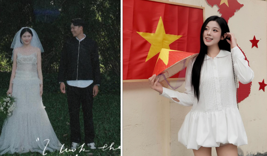 Hot girl quê Tuyên Quang lấy chồng cầu thủ bất ngờ khoe bộ ảnh cưới sau 3 năm kết hôn