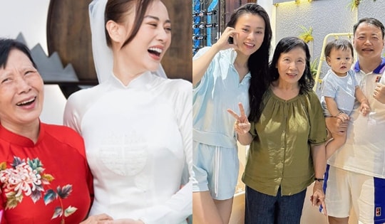 Shark Bình chỉ khoe một hình ảnh gia đình, khán giả thấy rõ tình cảm bố mẹ chồng dành cho Phương Oanh