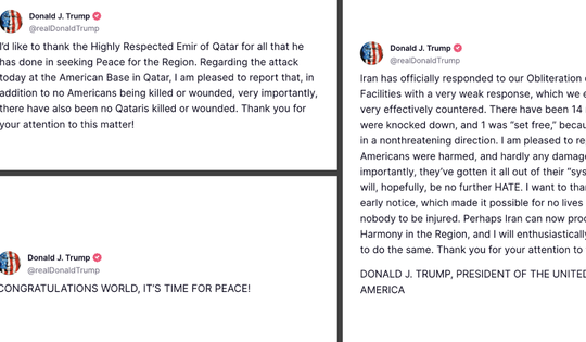 Tổng thống Trump lên tiếng sau khi Iran tấn công các căn cứ Mỹ ở Trung Đông