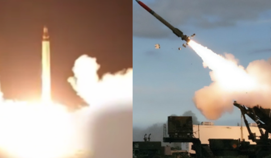 Khoảnh khắc Patriot bắn hạ tên lửa Iran tại căn cứ Mỹ ở Qatar