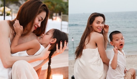 Cặp song sinh nhà Hồ Ngọc Hà gây thương nhớ bởi vóc dáng thừa hưởng từ bố mẹ