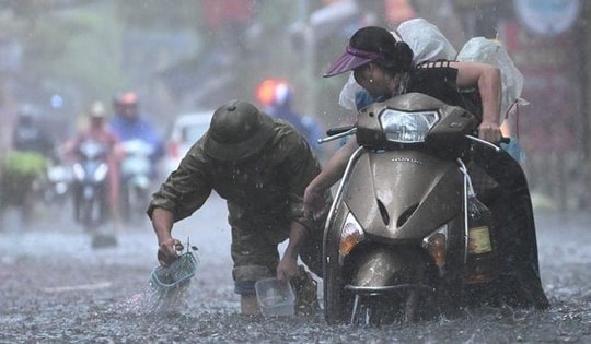 Đề phòng thiên tai lũ quét, ngập úng do mưa rất lớn từ đêm nay ở miền Bắc