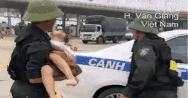 CSGT mở đường đưa bé gái co giật trên cao tốc tới bệnh viện kịp thời