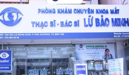 Phòng khám Mắt BS. Bảo Minh - Cơ sở mắt kính đầu tiên tại Bến Tre đạt chuẩn Zeiss Vision Expert