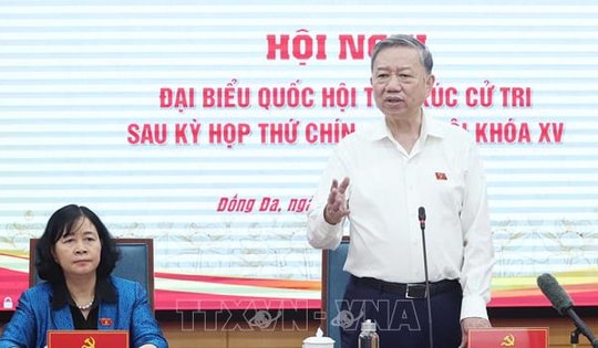 Tổng Bí thư Tô Lâm tiếp xúc cử tri Hà Nội sau Kỳ họp thứ 9, Quốc hội khóa XV