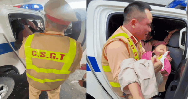 Theo gia đình đi xe máy từ Đồng Nai qua Hà Nội, bé 6 tuổi bị gãy tay, CSGT kịp thời hỗ trợ