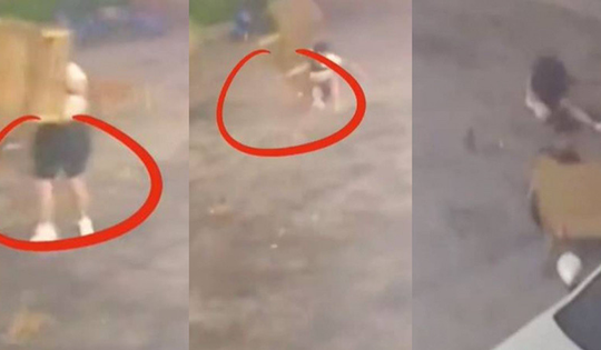 Đang lau bàn ghế, nam thanh niên 18 tuổi nặng hơn 100kg bị gió thổi bay