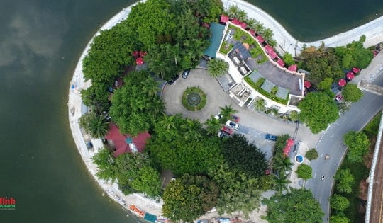 Hiện trạng bán đảo hồ Đống Đa hơn 5.600 m2 chuẩn bị được thu hồi để cải tạo cảnh quan