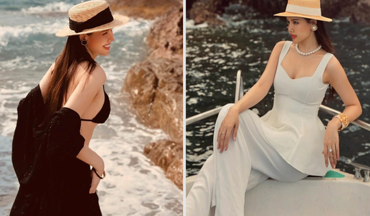 Đi biển sang chảnh như nàng 'dâu hào môn' Phanh Lee