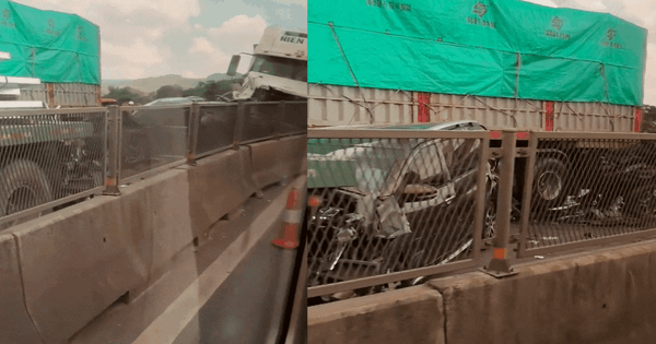 Tai nạn liên hoàn trên cao tốc Mai Sơn - Quốc lộ 45, giao thông tê liệt