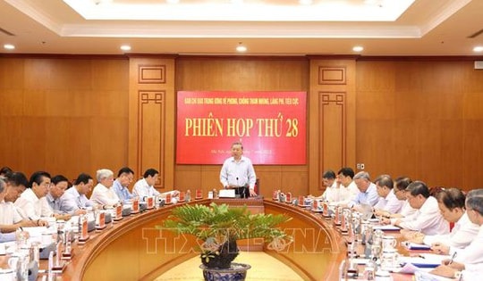 Tổng Bí thư chủ trì Phiên họp về phòng, chống tham nhũng, lãng phí, tiêu cực