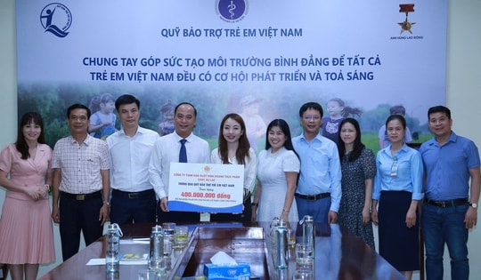 Tiếp nhận 400 triệu hỗ trợ phẫu thuật tim cho trẻ có hoàn cảnh đặc biệt, khó khăn