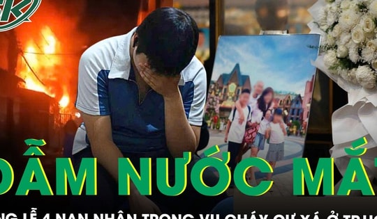 Vụ cháy cư xá khiến 8 người chết ở TPHCM: 4 quan tài cạnh nhau trong tang lễ và bức ảnh gia đình gây xót xa