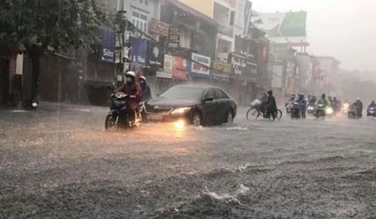 Những khu vực có nguy cơ ngập úng trong đợt mưa lớn từ đêm nay