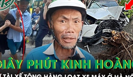 Nữ tài xế tông hàng loạt xe máy ở Hà Nội, nhân chứng bàng hoàng kể lại khoảnh khắc hỗn loạn