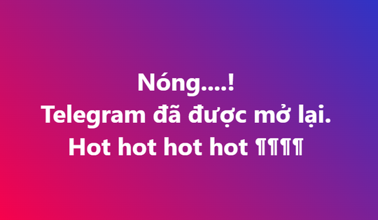 Telegram truy cập được trở lại ở Việt Nam