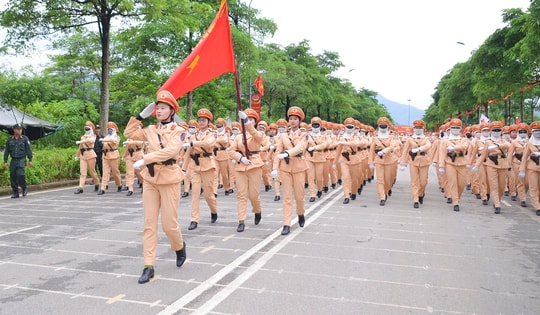 Nữ chiến sĩ công an tự hào hai lần làm khối trưởng đoàn diễu binh